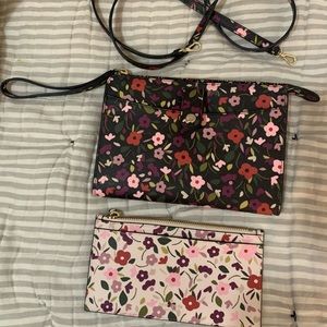 Kate Spade Daycation Boho Floral crossbody with floral pink wallet
